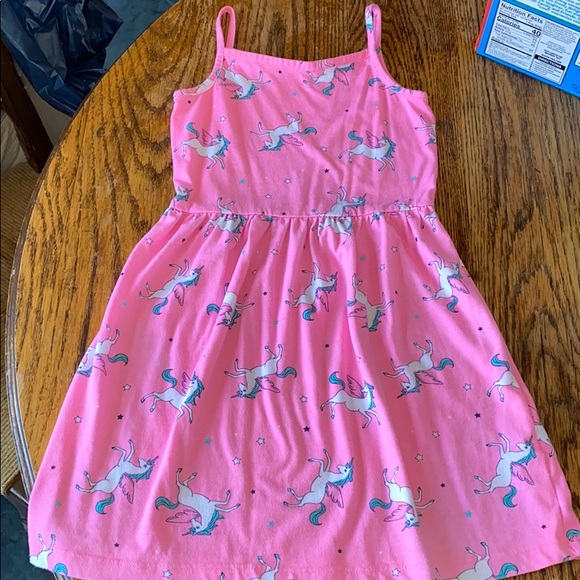 🦄Carter’s Neon Unicorn print Tank Dress - Picture 6 of 11